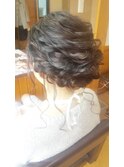 結婚式 ルーズサイドアップ(*'ω'*)後れ毛