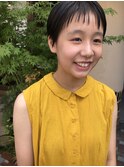 黒髪×ベリーショート