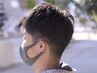 【メンズ限定♪癒しの3点コース】 カット＋炭酸泉ヘッドスパ10分＋眉カット