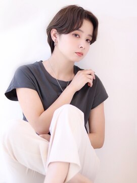 オーロ 宝塚店(ORO) ショコラベージュセンターパートショートヘア