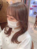 テトラ バイ ネオリーブ 横浜西口店(tetra by neolive)&nbsp;韓国風レイヤー×ミルクティーベージュ