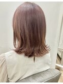 ダブルカラーでつくるピンクベージュ@20代30代
