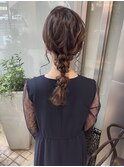 編みおろしヘアセット