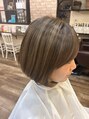ジェムヘア(GEM HAIR) ハイライト!ミルクティーカラーで柔らかい雰囲気に!!