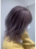 ケアブリーチ/パープルカラー/ブリーチ/ダブルカラー/ハイトーン