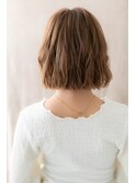 ミルクティーアッシュゆるふわボブパーマZ戸田公園20代30代40代!