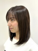 【プレミアムケアカラー　40代ミディアムスタイル】