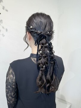 ゼスト 中野店(ZEST) 【ZEST中野/KOTOMI】ツイン編み下ろし/お呼ばれアレンジ