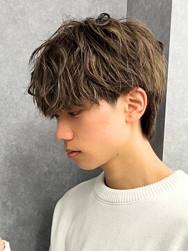 エルマーク 梅田(L-MARK) 波巻きパーマスパイラルパーマツイストスパイラルパーマメンズ