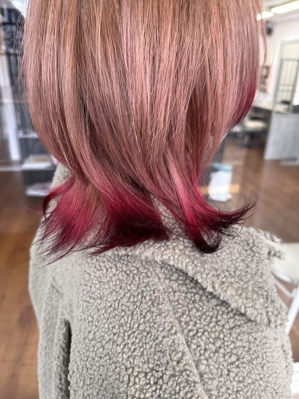 フォックスカラー ピンク：L208378606｜レレ(Le'Le')のヘアスタイル