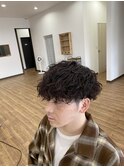 波巻きパーマ