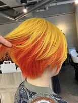 コワファーストナガサキシャンプーボーイ(COIFF1RST NAGASAKI SHAMPOO BOY)&nbsp;長崎 デザインカラー オレンジ イエロー