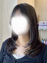 シェール(cher) 韓国レイヤー/シースルー/ダークブラウン【cher西宮北口:MAYA】