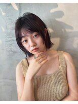 ヒュージ 表参道(huge)&nbsp;ナチュラルボブ/顔まわり/前髪/レイヤーカット/グレージュ