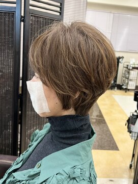 アントワープトーキョー(antwerp TOKYO) 40代50代大人丸みショート白髪染め白髪ぼかしハイライト髪質改善