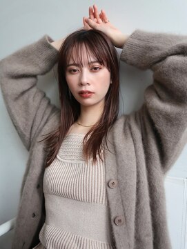 シーム 天神大名店(SEAM) セミロング　Recommended for  20s to 30s.