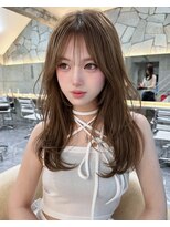 サイン 渋谷(SIGN) ロング インナーカラー ハイライト バレイヤージュ パーマ