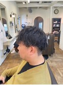 黒髪ボブルフネビージュ小顔ワンレンスペインカール