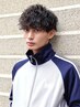 メンズカット+波巻きパーマ ￥17050 (渋谷/メンズカット/メンズパーマ/眉毛)