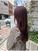 ブリーチなしでできるこっくりピンクカラー♪