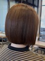 ノヴェル 塩釜店(NOVEL)&nbsp;【ぱっつんボブ】乾かしてもまとまる大人気丸みボブ
