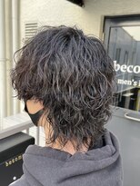 ビカムメンズヘアー 栄店(become men's hair)&nbsp;波巻きパーマ/波巻きウルフ