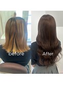 お客様before＆after#プルエクステ#心斎橋エクステ