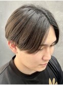 【メンズ】ナチュラルストレート(縮毛矯正)センターパート 