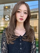 サンドレオ 新宿店(sand Leo)&nbsp;オリーブグレー/韓国風巻き/レイヤーカット/マロンベージュ/新宿