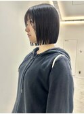 切りっぱなしボブカット