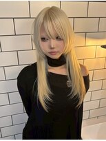 ベレーザ 渋谷(BELEZA)&nbsp;18068ホワイトミルクティーブロンドレイヤーくびれミディアム