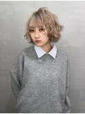 【NEELU_anzu】ハイトーンボブ/ミルクティーベージュ