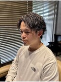 センターパート×波巻きツイスパMIX【Lond伊藤メンズ】
