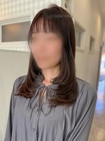 ジャミン 清水店(Jammin.) ブラウン×レイヤーカットで大人可愛く♪