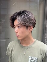 ジャンクス 千葉(junks)&nbsp;メンズバレイヤージュ　ホワイトベージュ　TAIGA