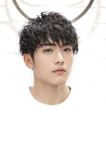 ビビ バイ マグ 岡谷店(bivi by Mag)&nbsp;ウェット質感パーマのメンズショートマッシュ