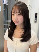 ヘアアンドメイク シークネクスト(HAIR&MAKE SeeK NEXT)&nbsp;ふんわりレイヤー/透明感グレージュ/小顔カット