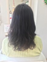 エルデ ナインズ ヘアー スタンド 川口店(elde 9's HAIR STAND)&nbsp;小顔&フェアリーグレージュの大人かわいい切りっぱなしボブ
