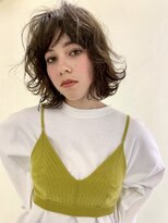 ネオリーブカフ 鶴ヶ峰店(Neolive caff)&nbsp;neolive/くせ毛風パーマ×3Ｄカラーで透明感アッシュベージュ