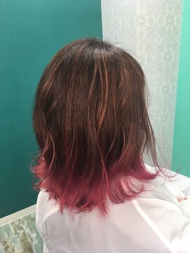 ファンヘアメイク(Fun hair make) ピンクグラデーション