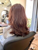 リコバイアフロート(riko by afloat)&nbsp;セミロングくびれレイヤーピンクベージュ【荒木】