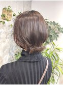 襟足長め　くびれボブ　ボブウルフ