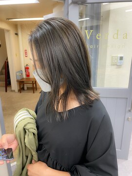 ヴェルダ 池袋店(verda) ハイライトオリーブカラー◎