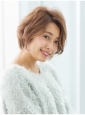 柔らかなパーマボブスタイル