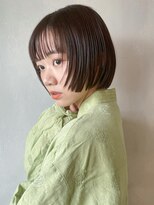 アルバム 池袋(ALBUM) 顔まわりレイヤーボブ_こなれミディホワイトグレージュ_ba389193