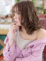 カバーヘア ブリス 北浦和(COVER HAIR bliss)&nbsp;★マロンベージュくせ毛風くびれヘアボブウルフ20代30代40代★9