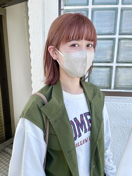 ロマーリ(LOMARLIE) 抜け感切りっぱなし_やわらかピンクベージュブラウン