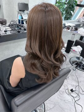 エンディアリング 東銀座(Endearing) 斜めバング/グレージュカラー/デザインカラー/眉毛/銀座/東銀座