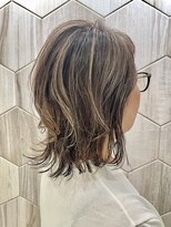 ビューティドレッセヤマノ 池袋パルコ(Beauty Dresse YAMANO)&nbsp;【白髪ぼかし】ミディアムレイヤー/ミディアムウルフ