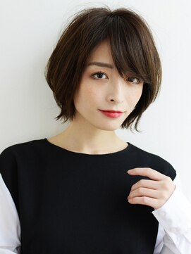 ニーフ 恵比寿(neaf) ショート　外ハネ　前髪　暗髪　束感　市毛裕也
